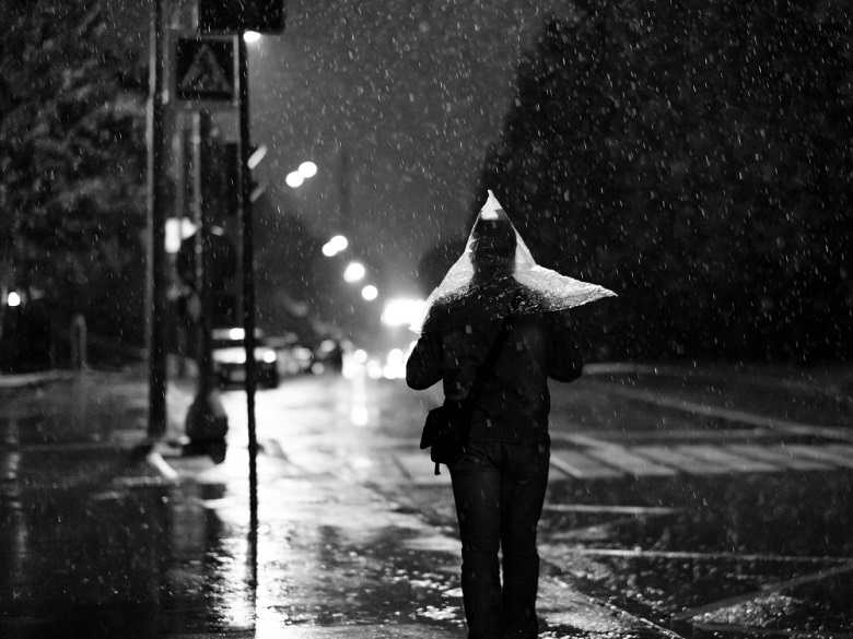 dirigir na chuva